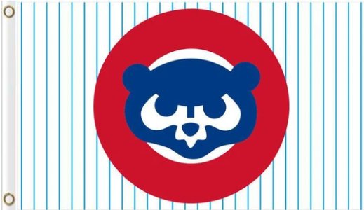 Chicago Cub Baseball Club Flag 3X5Ft Banner USA Polyester with Brass Grommets - 18