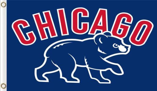 Chicago Cub Baseball Club Flag 3X5Ft Banner USA Polyester with Brass Grommets - 9