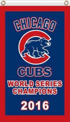Chicago Cubs 2016 World Series Flag 3X5Ft Banner USA Polyester with Brass Grommets