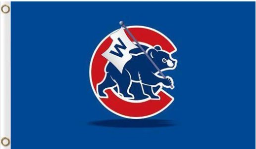 Chicago Cubs Star US Flag 3X5Ft Banner USA Polyester with Brass Grommets (Copy)