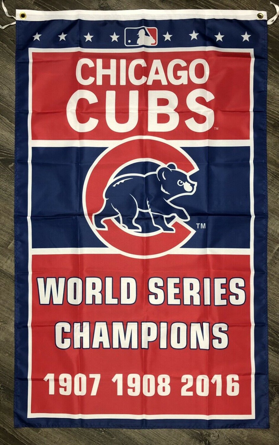 Chicago Cubs World Series Championship Flag 3x5 ft Sports Banner Man-Cave