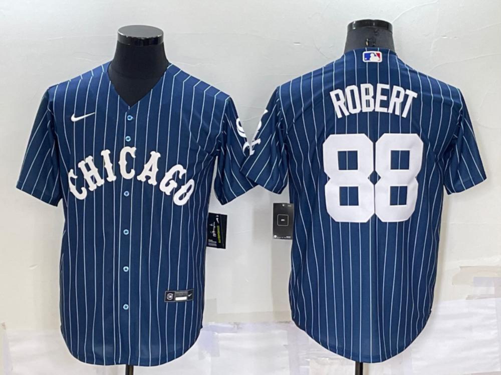 Chicago White Sox Luis Robert Jr Navy Throwback Jersey