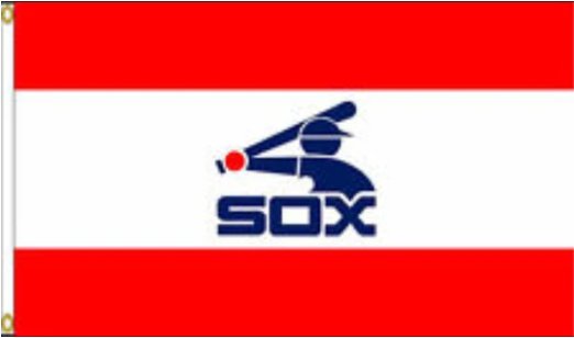 Chicago White Sox Red flag 3X5Ft Banner USA Polyester with Brass Grommets
