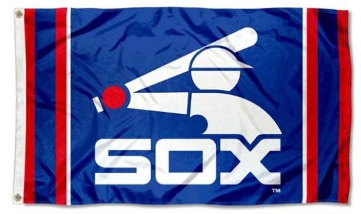 Chicago White Sox Retro Logo flag 3X5Ft Banner USA Polyester with Brass Grommets
