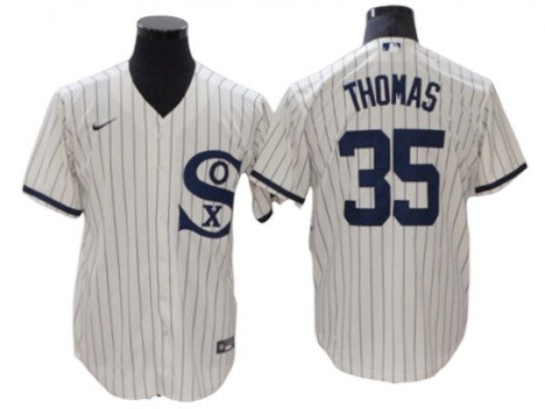 Chicago White Sox #35 Frank Thomas White Field of Dreams Cool Base Player Name Jersey