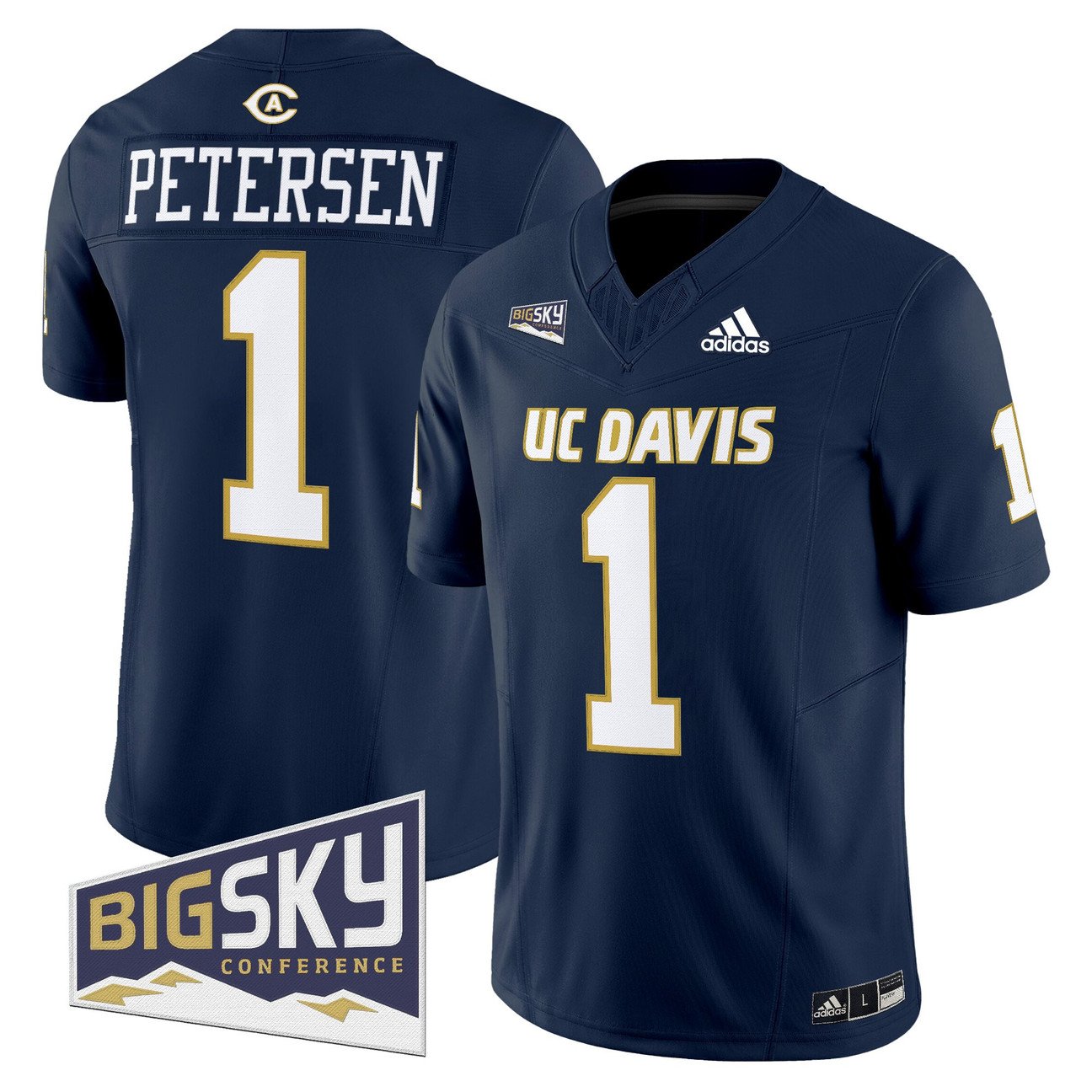 Chris Petersen Jersey #1 UC Davis Aggies 2025 Lake Tahoe Patch