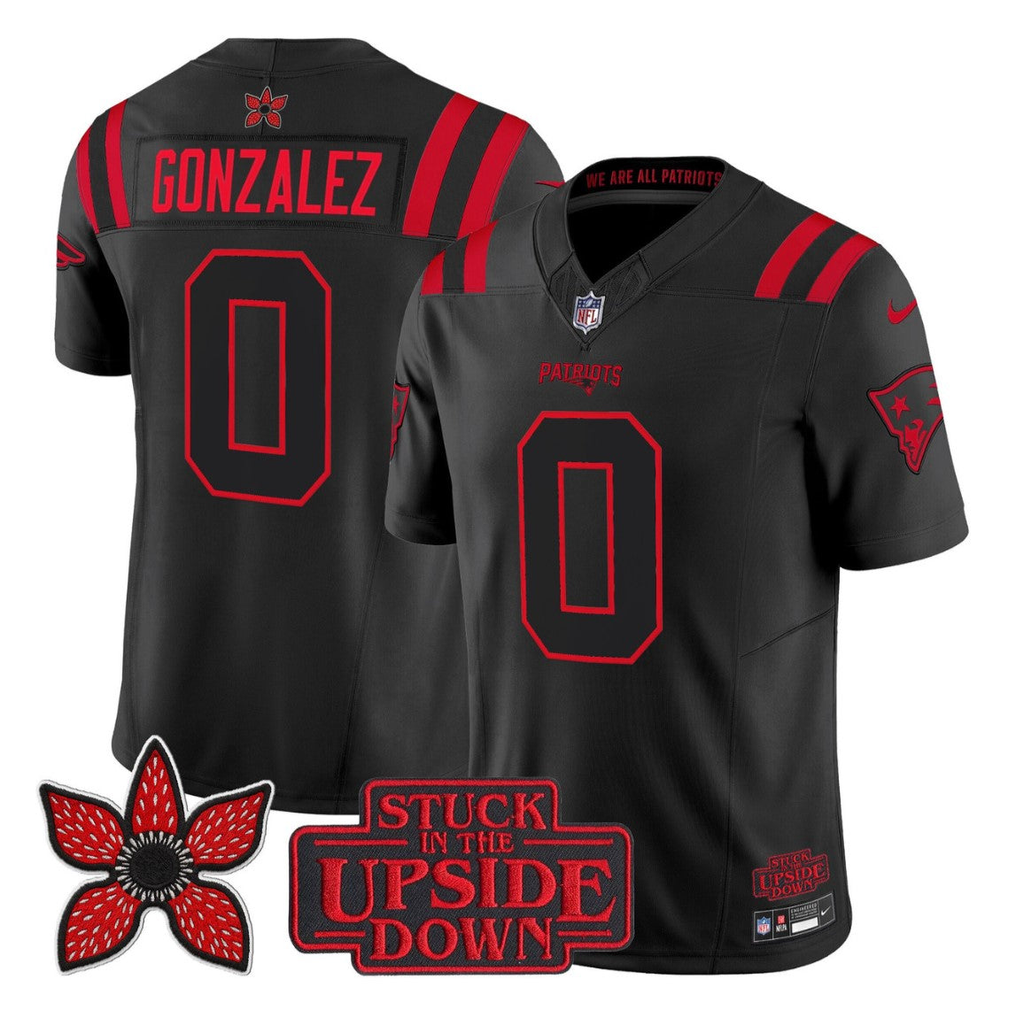 Christian Gonzalez Jersey #0 Stranger Things Edition Vapor Limited All Stitched