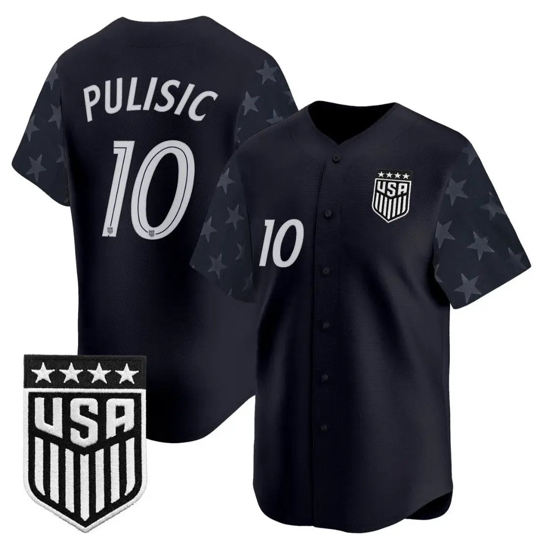 Christian Pulisic Jersey #10 USMNT 2026 World Cup Vapor Baseball Stitched