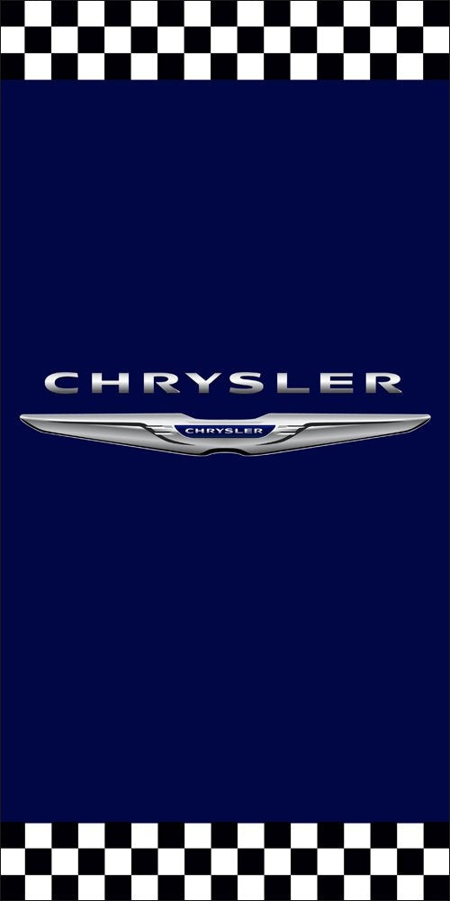 Chrysler Blue Flag Vertical 3X5 Ft Polyester Banner USA 90x150cm