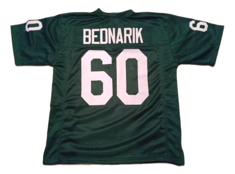 Chuck Bednarik Jersey #60 Custom Unsigned Football Stitched Green