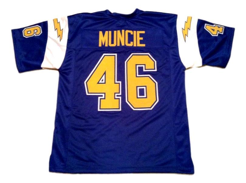Chuck Muncie CUSTOM STITCHED Unsigned Football Jersey Blue