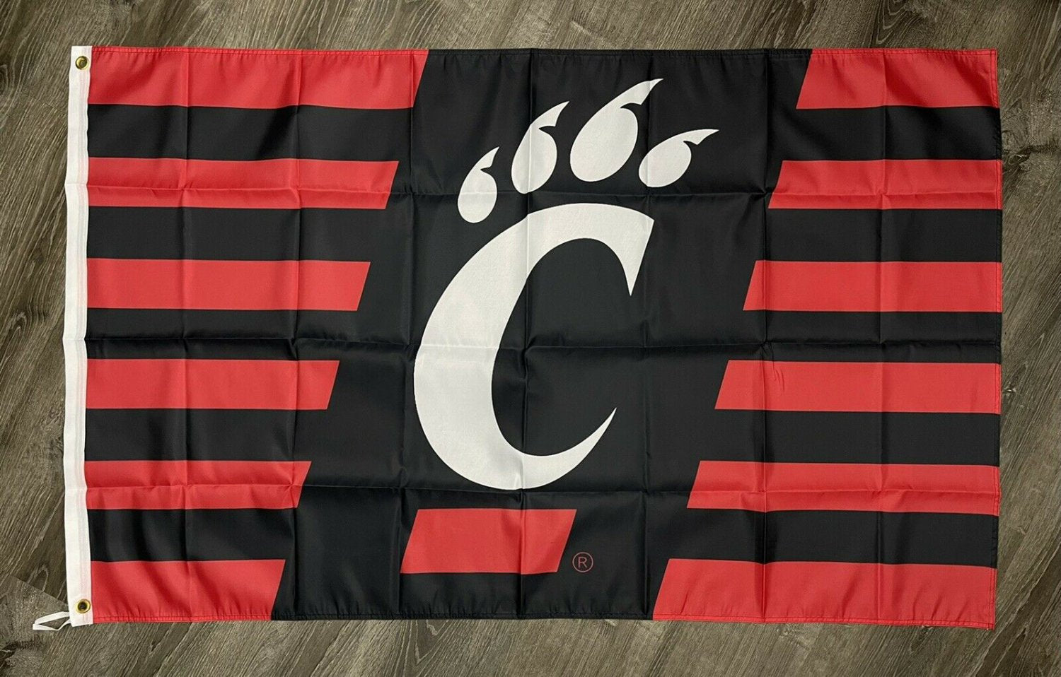 Cincinnati Bearcats Flag 3x5 ft Red Black Sports Banner Man-Cave Garage