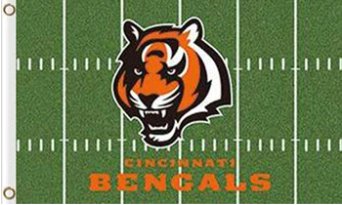 Cincinnati Bengals Green Flag 3X5 Ft Polyester Banner USA 90x150cm