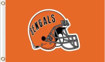 Cincinnati Bengals Helmet Flag 3X5 Ft Polyester Banner USA 90x150cm
