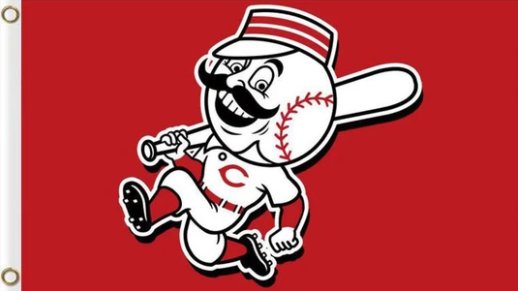 Cincinnati Reds Baseball Club US Flag 3X5Ft Banner USA Polyester with Brass Grommets - 10