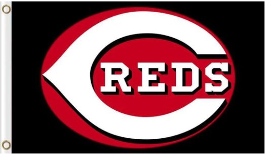 Cincinnati Reds Baseball Club US Flag 3X5Ft Banner USA Polyester with Brass Grommets - 3