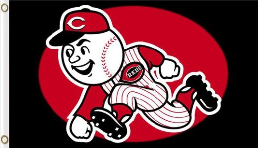 Cincinnati Reds Baseball Club US Flag 3X5Ft Banner USA Polyester with Brass Grommets - 4