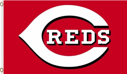 Cincinnati Reds Baseball Club US Flag 3X5Ft Banner USA Polyester with Brass Grommets - 7
