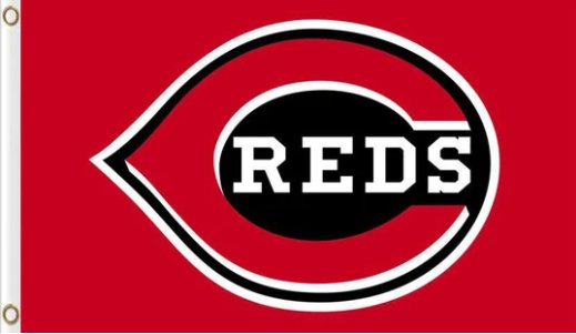 Cincinnati Reds Baseball Club US Flag 3X5Ft Banner USA Polyester with Brass Grommets - 8