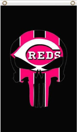 Cincinnati Reds Flag 3X5Ft Banner USA Polyester with Brass Grommets
