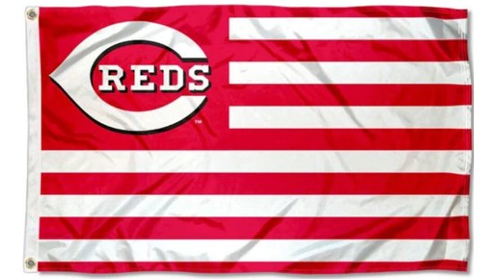 Cincinnati Reds Nation Flag 3X5Ft Banner USA Polyester with Brass Grommets
