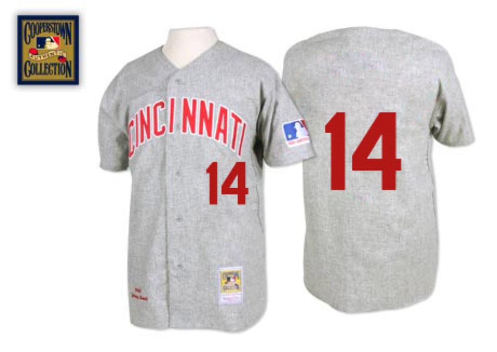 Cincinnati Reds Pete Rose Gray 1969 Throwback Jersey