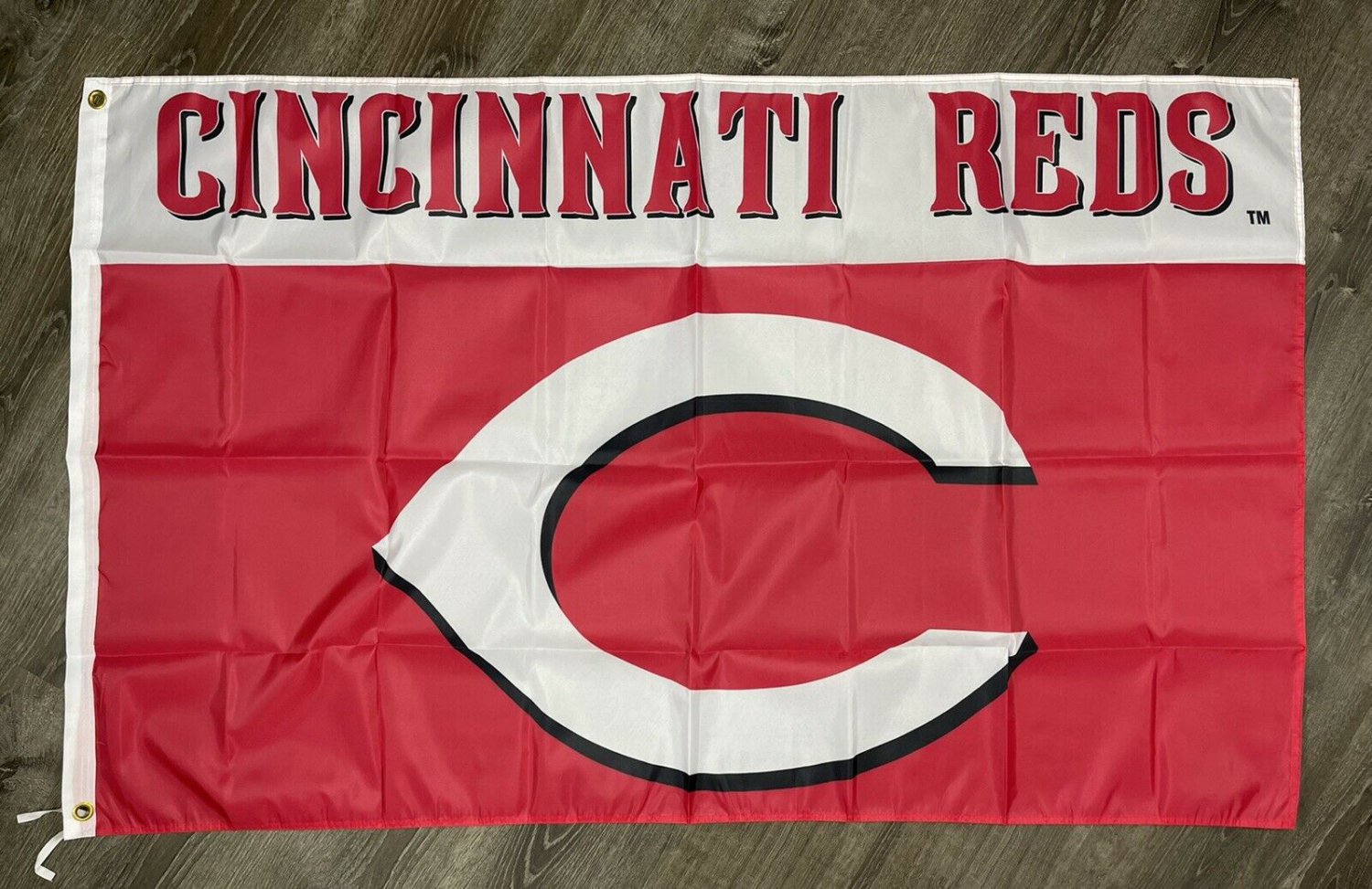 Cincinnati Reds Retro Logo Flag 3x5 ft Sports Red Banner Man-Cave Garage Bar