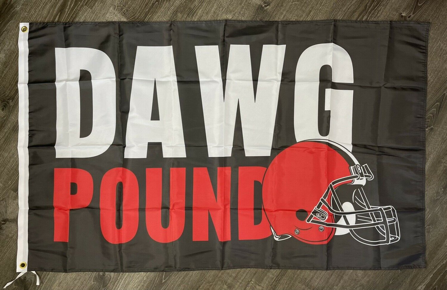 Cleveland Browns Dawg Pound Flag 3x5  Sports Brown Banner Man-Cave Garage Bar