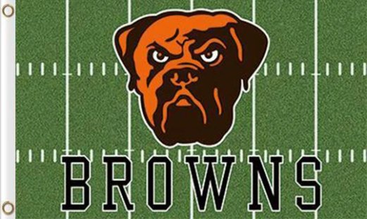 Cleveland Browns Green Flag 3X5 Ft Polyester Banner USA 90x150cm