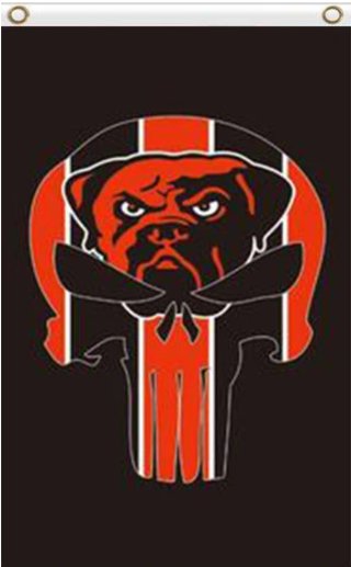 Cleveland Browns Retro Style Man-Cave Flag 3x5 ft Sports Banner Garage