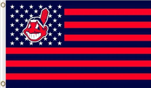 Cleveland Indians Red flag 3X5Ft Banner USA Polyester with Brass Grommets