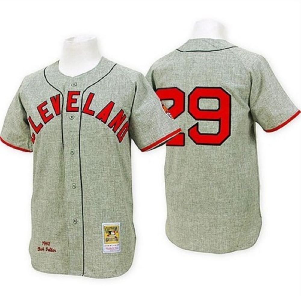 Cleveland Indians Satchel Paige Gray 1948 Throwback Jersey