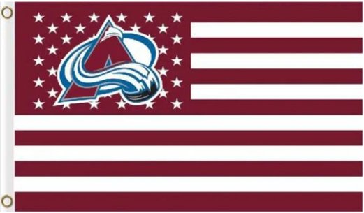 Colorado Avalanche Team US Flag 3X5Ft Polyester Digital Print Banner USA