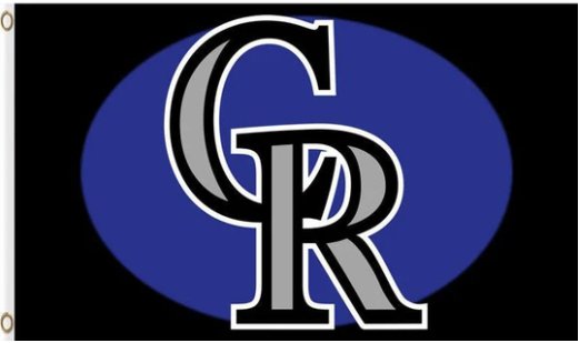 Colorado Rockies Baseball Club Sport Flag 3X5Ft Banner USA Polyester with Brass Grommets