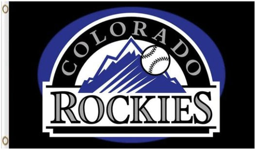 Colorado Rockies Baseball Club Sport US Flag 3X5Ft Banner USA Polyester with Brass Grommets