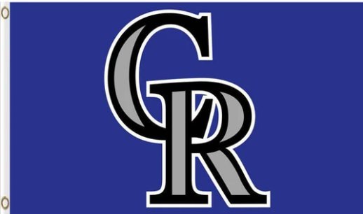 Colorado Rockies Baseball Club US Flag 3X5Ft Banner USA Polyester with Brass Grommets