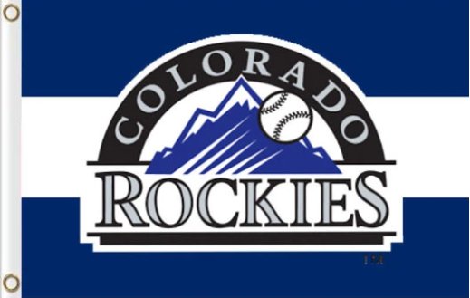 Colorado Rockies Baseball Flag 3X5Ft Banner USA Polyester with Brass Grommets
