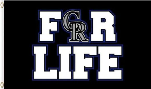 Colorado Rockies For Life Flag 3X5Ft Banner USA Polyester with Brass Grommets