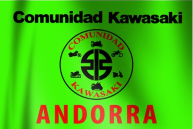 Comunidad Kawasaki Andorra Flag 3X5 Ft Polyester Banner USA 90x150cm