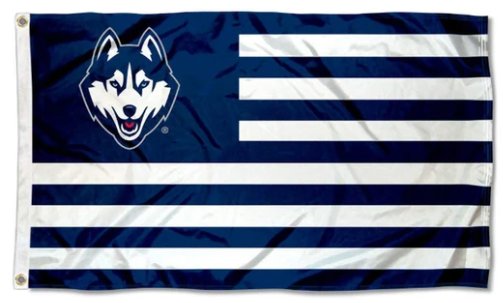 Connecticut Huskies Stars Flag 3X5ft Banner Polyester with 2 Brass Grommets
