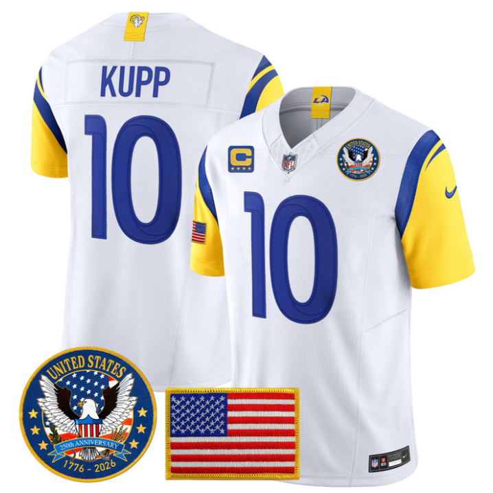 Cooper Kupp Jersey #10 United States 250th Patch Vapor Stitched