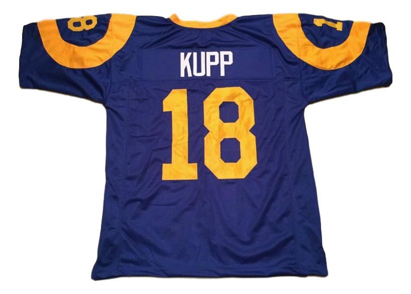 Cooper Kupp Jersey #18 Custom Unsigned Football Stitched Blue