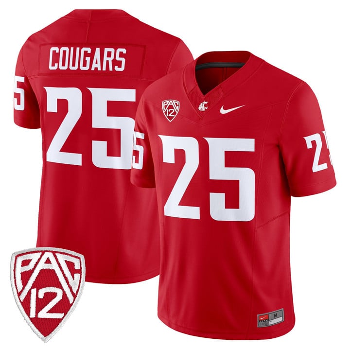 Cougars Jersey #25 Washington State Cougars 2025 Vapor Limited Stitched