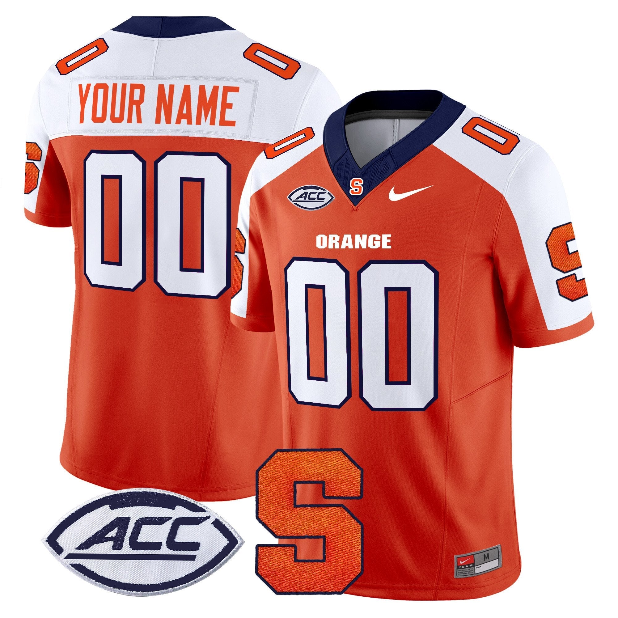 Custom Syracuse Orange Jersey 2025  Name, Number Vapor Stitched Orange Alternate