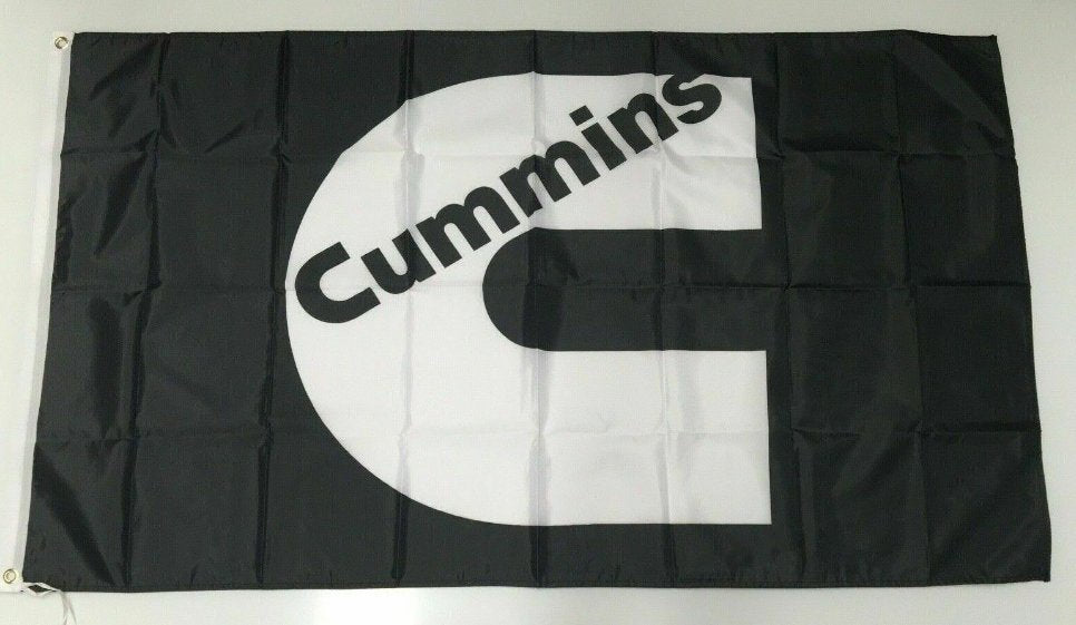 Cummins Flag Turbo Diesel Engine Car Truck Mechanic Man Cave 3x5ft