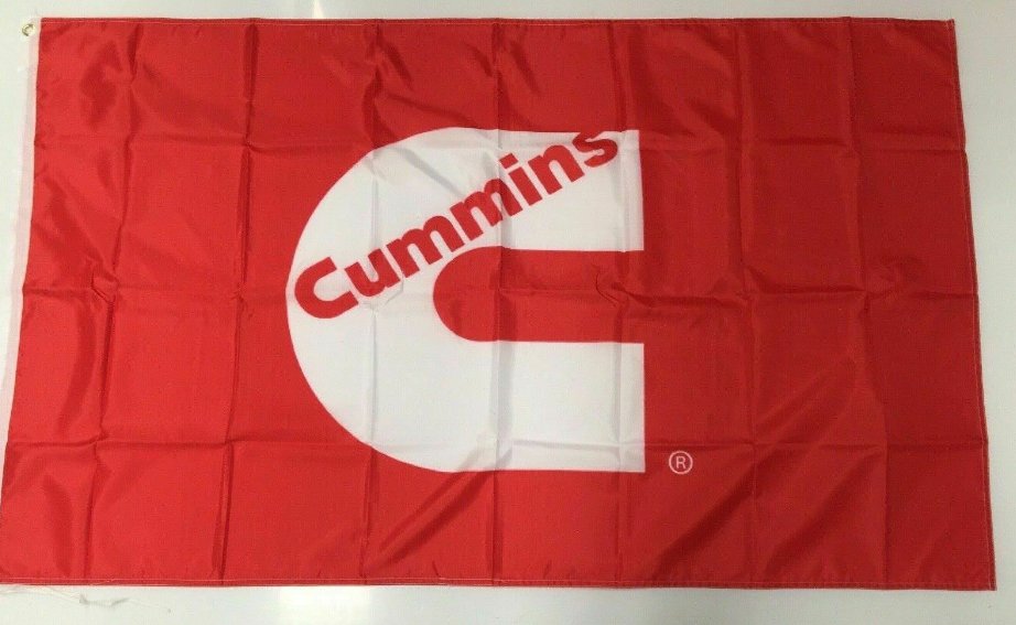 Cummins Style 2 Banner Flag Turbo Diesel Engine Car Truck Mechanic Man Cave 3x5ft