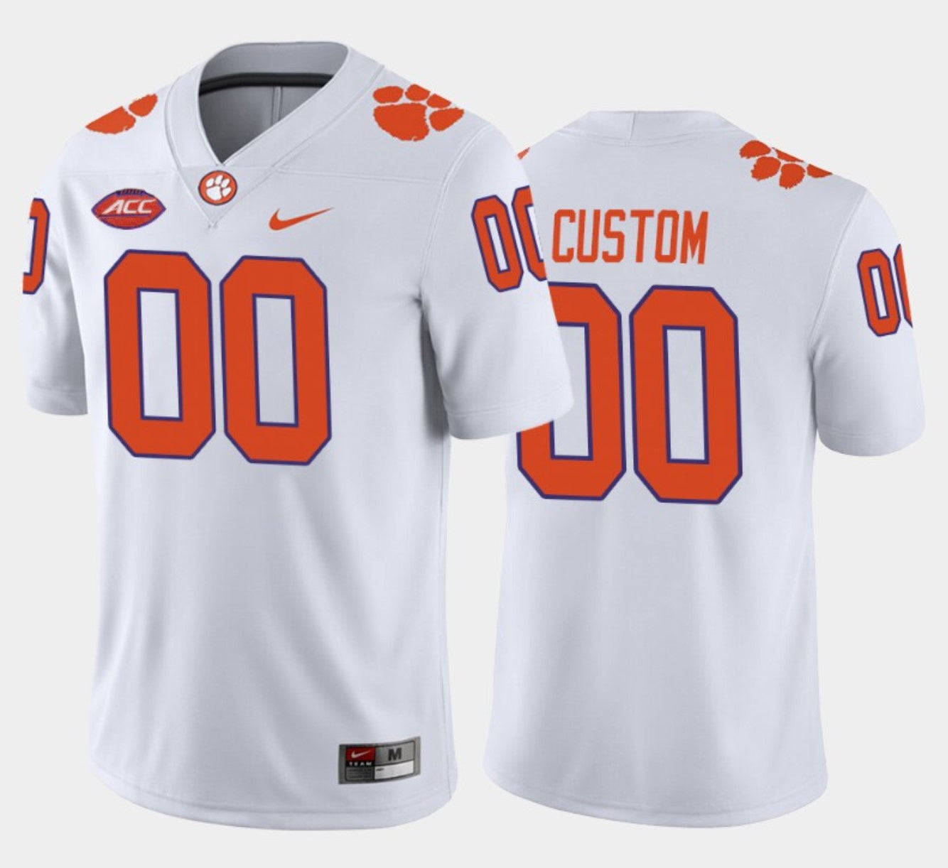 Custom Clemson Tigers Jersey Name and Number College NCAA Football Away White