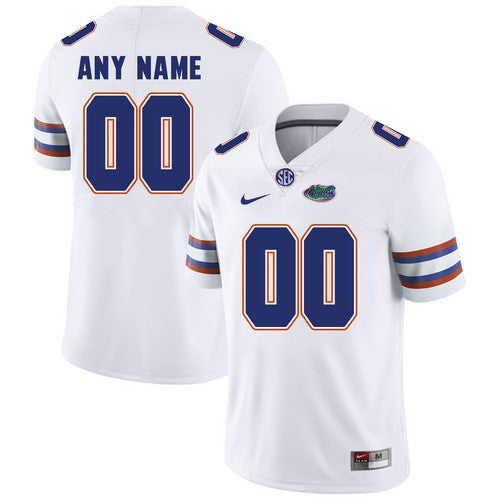 Custom Florida Gators Jersey Name and Number NCAA College Football White