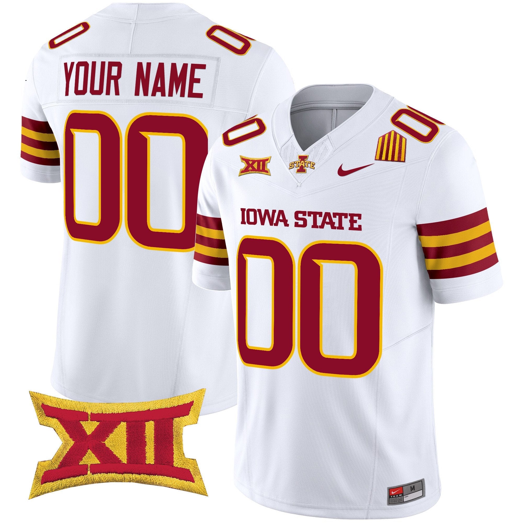 Custom Iowa State Cyclones Jersey Name, Number 2025 Stitched White