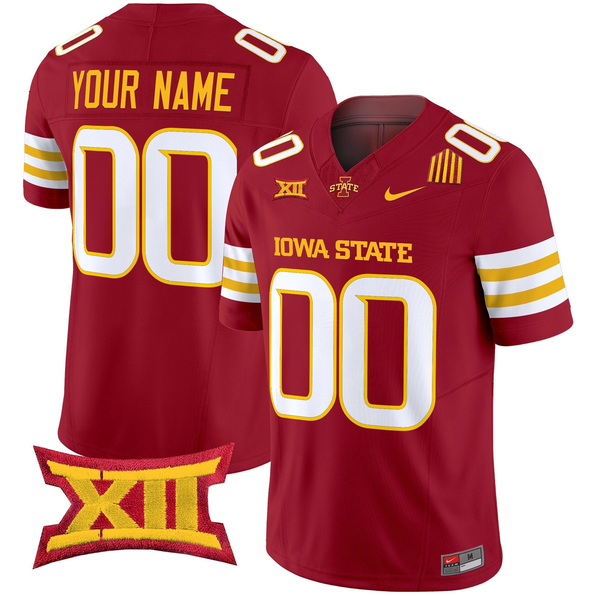 Custom Iowa State Cyclones Jersey Name, Number 2025 Stitched Cardinal